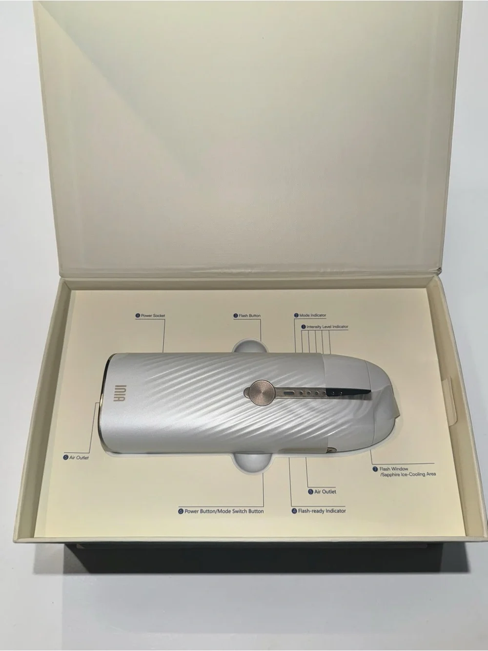 INIA IPL Hair Removal Device with Sapphire Ice-Cooling